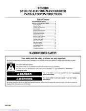 Monogram WSM2420 Installation Instructions Manual