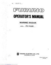 Furuno FR-7040D Operator's Manual