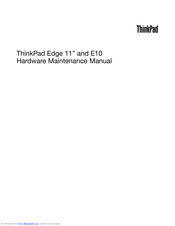 Lenovo ThinkPad Edge E10 Hardware Maintenance Manual
