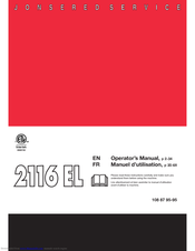 Jonsered 2116 EL Operator's Manual