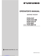 Furuno FCR-2107 series Operator's Manual