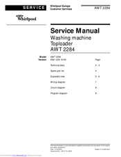 Whirlpool AWT 2284 Service Manual