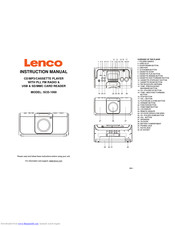 LENCO SCD-1000 Instruction Manual