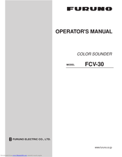 Furuno FCV-30 Operator's Manual