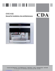 CDA CVC11SS Manual For Installation, Use And Maintenance