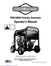 Briggs & Stratton PRO10000 030383 Operator's Manual