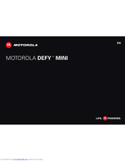 Motorola DEFY MINI User Manual