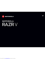 Motorola RAZR V User Manual