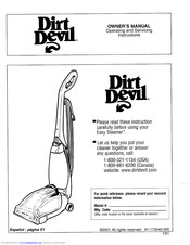 Dirt Devil Easy Steamer Owner's Manual