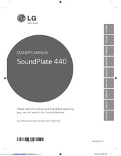 LG SoundPlate 440 Owner's Manual