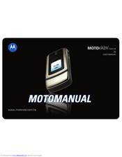 Motorola MOTOKRZR maxx K3 User Manual