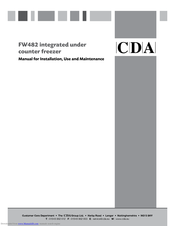 Cda FW482 Manual For Installation, Use And Maintenance