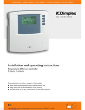 Dimplex SOLCU Installation And Operating Instructions Manual