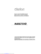 Clarion MAX67SVD Owner's Manual & Installation Manual