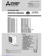 Mitsubishi Electric MXZ-2A40VA Service Manual