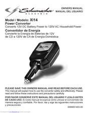 Schumacher Electric XI14 Owner's Manual
