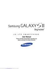 Samsung Galaxy S II Skyrocket User Manual