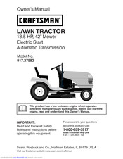 Craftsman 917.27582 Owner's Manual