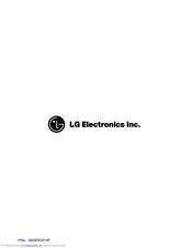 LG WD(M)-10160(5)F Owner's Manual