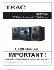 Teac MCDV88 User Manual