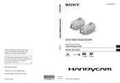 Sony HANDYCAM DCR-SX20K Operating Manual