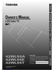 Toshiba 27WL55E Owner's Manual