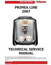 Saeco PRIMEA LINE 2007 Technical & Service Manual