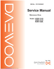 Daewoo KOR-131G Service Manual