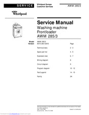 Whirlpool AWM 285/3 Service Manual