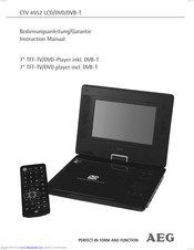 AEG CTV 4952 LCD/DVD/DVB-T Instruction Manual