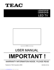 Teac LES4272F3D User Manual