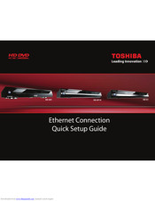 Toshiba HD-EP10 Quick Setup Manual