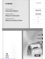 Canon DC420 Instruction Manual