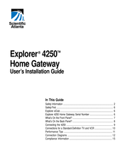 Scientific Atlanta Explorer 4250 User's Installation Manual