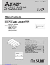 Mitsubishi Electric Mr.SLIM PEAD-A30AA Service Manual