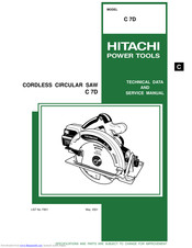 Hitachi C 7D Technical And Service Manual