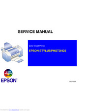 EPSON Stylus Photo 925 Service Manual