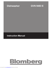 Blomberg GVN 9483 E Instruction Manual
