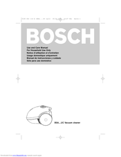 Bosch BSA.UC Use And Care Manual