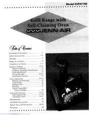 Jenn-Air SVE47100 Instructions Manual