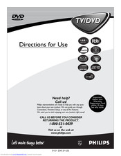 Philips DVD Directions For Use Manual