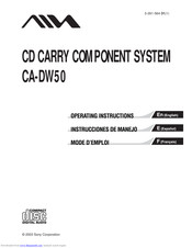 Aiwa CA-DW50 Operating Instructions Manual