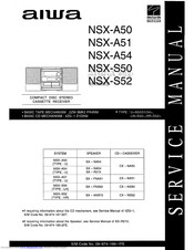 Aiwa NSX-S50 Service Manual
