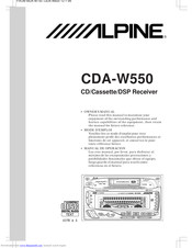 Alpine CDA-W550 Owner's Manual