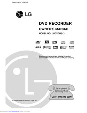 LG LGDVDR313 Owner's Manual