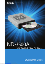NEC ND-3500A Quick Start Manual