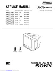 Sony KV-PF21N70 Service Manual