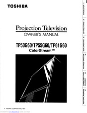 Toshiba ColorStream TP60G60 Owner's Manual