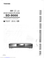 Toshiba SD-9000 Owner's Manual