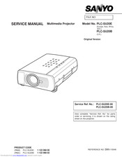 Sanyo PLC-SU20B Service Manual